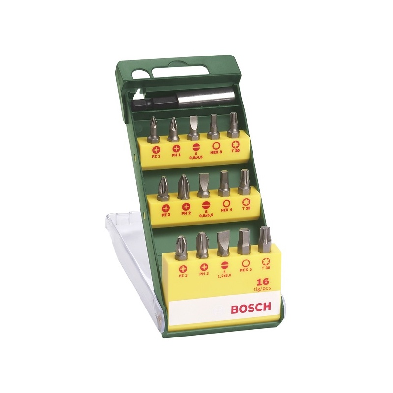 16dílná sada bitů Bosch  (PSR14,4LI, 14,4LI-2, 18LI-2)